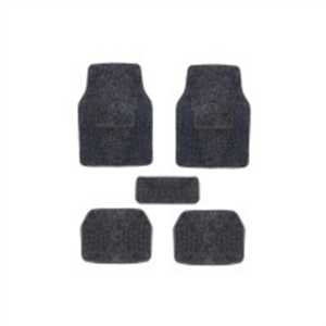 Vocado Carpet Black Car Floor/Foot Mats for Mahindra Bo..