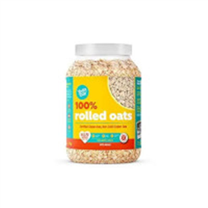 Yogabar 100% Rolled Oats 1 kg Jar | Premium Golden Roll..