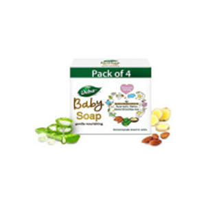 Dabur Baby Gentle Nourishing Soap 75g(4pc/Soap Pack) (3..