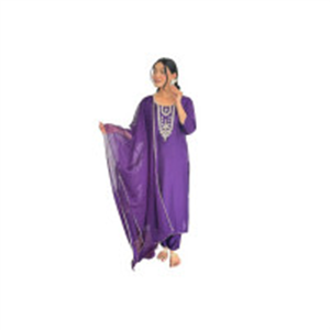 Alvami Women's Silk Solid Regular Kurta Set