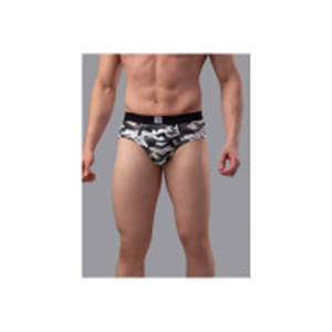 UnderJeans by Spykar Men Black & White Camouflage Print..