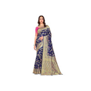 Glory Sarees Women’s Banarasi Silk Saree With Blouse Pi..