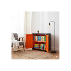 Cello Novelty Compact Bookshelf, Orange & Brown | 2 Dus..