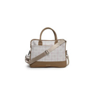 Thomas Scott Men Checked PU Laptop Bag