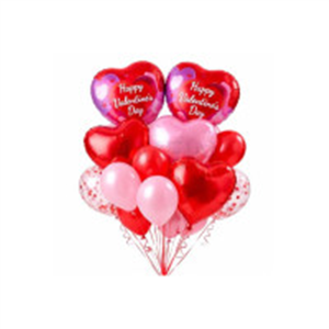 AMFIN (Pack of 14) Happy Valentine’s Day Balloon Decora..