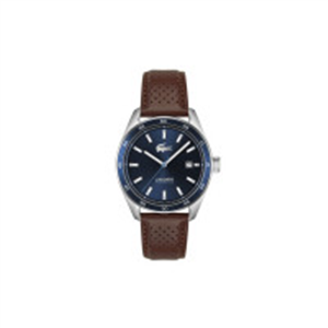 Lacoste Men Boston Leather Analogue Automatic Motion Po..