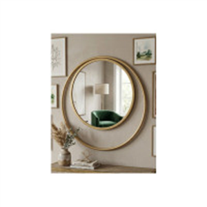 Hind Decor Round Metal Wall Mirror