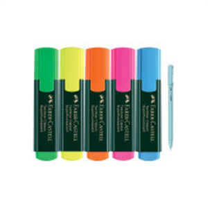 FABER-CASTELL Highlighter Set Of 5 With Xo Pen (Set of..