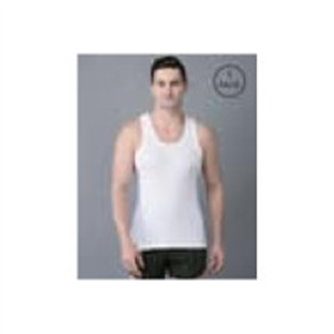 DOLLAR Pack of 3 Men Solid Combed Cotton Shrinkless Ves..