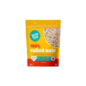 Yogabar 100% Rolled Plain Oats 400G | Premium Golden (C..