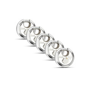 Link® Hi-Tech 70mm Round Padlocks 5Pcs-Set | Stainless..
