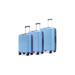 Axis Set of 3 Trolley Bags Polypropylene Hard Suitcase,..