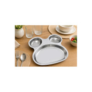 Clazkit Stainless Steel Micky Plate for Kids, Perfect f..