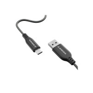 Ambrane Type C Cable 3A Fast Charging 1M Braided Cable..