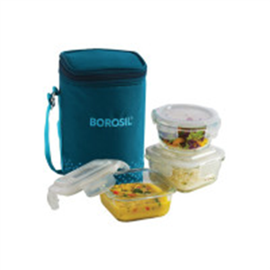 BOROSIL Teal Bag, 3 Pc (320 ml x 2 + 240ml x 1 ), Offic..