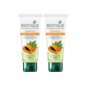 Biotique Papaya Deep Cleanse Face Wash | Gentle Exfolia..