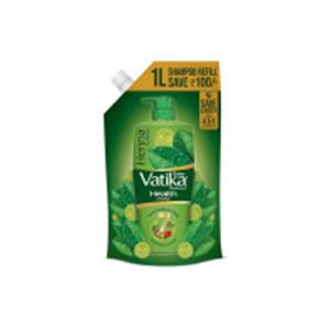 Dabur Vatika Health Shampoo - 1 L (Refill Pouch) | With..