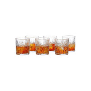 Amazon Basics Whiskey Glass Set of 6 (320ml Each) | Sty..