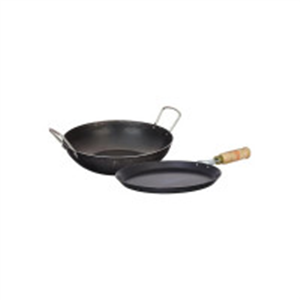 Amazon Brand - Solimo Sheet Metal Iron Cookware Set of..