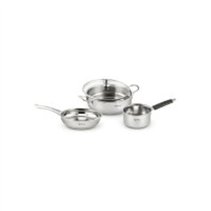 Lifelong 4 piece Stainless Steel cookware Set | 22 cm K..