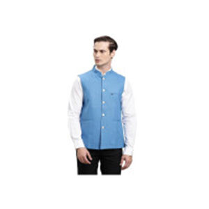 Turtle Men Polycotton Solid Formal Nehru Jacket||Men's..